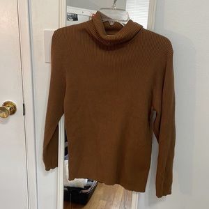 100% cotton ribbed turtleneck